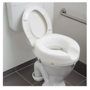 Bathroom Toilet: Viscount Raised Toilet Seat 4" Withouot Lid