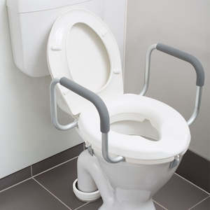 AML 2" Raised Toilet Seat With Armrests