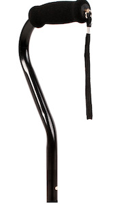 Swan  Walking Cane - Black