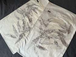 Clothing: Ecoprinted Pillowcase Pair - Eucalyptus