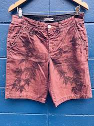 Mens Purple Maple Shorts - Cotton 48