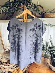 Knotweed Blue Top ~ Linen M/L