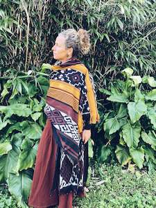 Clothing: Handwoven Ikat - Java - Reddish Brown