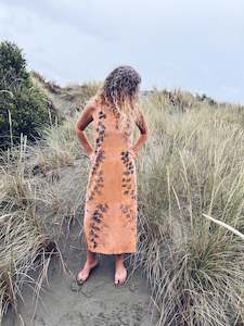 Clothing: Knotweed Apricot dress ~ Linen ~ M