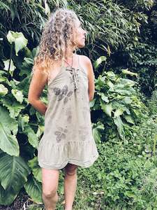 Clothing: Khaki Rose dress ~ Cotton ~ S