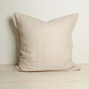 100% French Flax Linen Euro Pillowcase- Latte