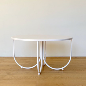 Rotoiti Table- Stainless Steel White