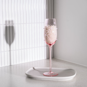 The Perfect Pearl Champagne Flute- Set of 4 Blush