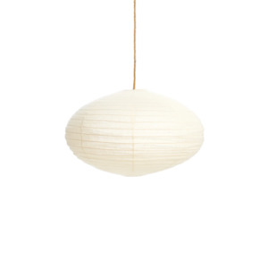 Ivory Linen Lantern- Oval 60cm