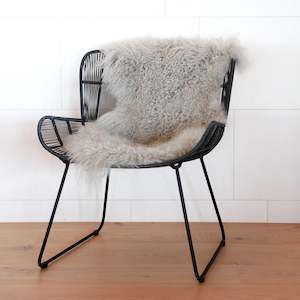 Rugs And Chair Pads: Tibetan Lambskin Rug- Fawn