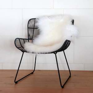 Rugs And Chair Pads: Tibetan Lambskin Rug- Ivory