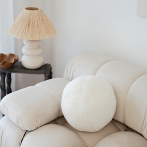 Boucle Large Round Cushion