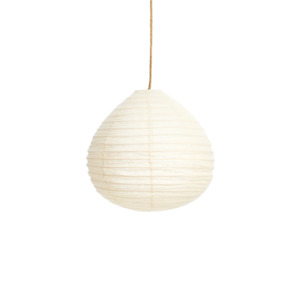 Ivory Linen Lantern- Pear 70cm