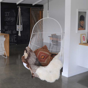 Furniture: Hokianga Hanging Chair- White