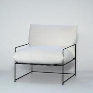 Sammie Boucle Sling Chair- Off White