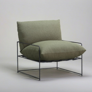 Sammie Boucle Sling Chair- Olive