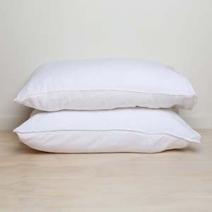 100% French Flax Linen Pillowcase Pair- White