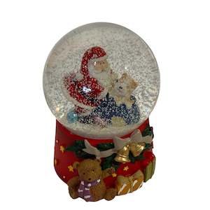 Mini Santa w/toys in Mini Snow Globe