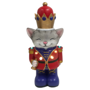 LED Nutcracker Cat