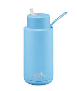 Frank Green Ceramic Reusable Bottle 34oz Straw Lid