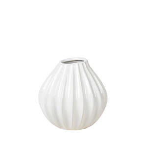 BROSTE Vase Wide Small White