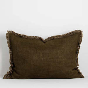 Dover Cushion with Feather Inner - Leaf 40x60cm