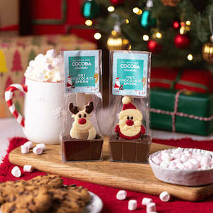 Gift: Christmas Hot Chocolate Spoon - Santa/Reindeer