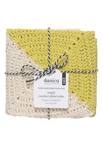 Danica Studio Angle Crochet Dishcloth - Citrine