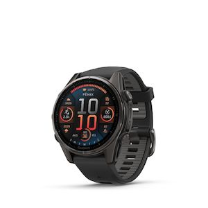 Garmin Fenix 8 51mm AMOLED Sapphire (Carbon Grey DLC Titanium with Black/Pebble …