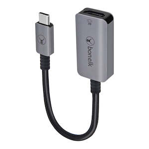 Bonelk: Bonelk Long-Life USB-C to 4K HDMI Adapter - 15cm (Space Grey)