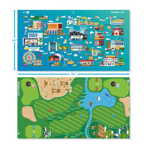 Steam: Sphero Code Mat "City & Golf" 2-sided with activity cards