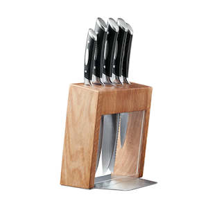 Scanpan Kalo 6 Piece Knife Block Set - Oak