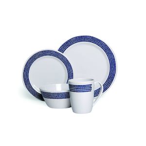 Campfire Melamine Set 16 Piece Set (Blue Moon)