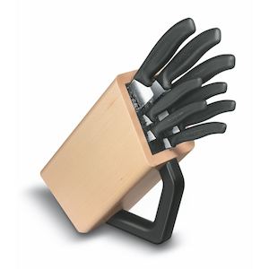 Knife Blocks: Victorinox Classic 9 Piece Block Set (Black)