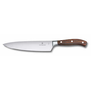 Knife Blocks: Victorinox Wood Forged Chefs Straight Edge Knife 20cm (3 Rivet)