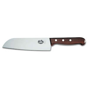 Knife Blocks: Victorinox Wood Santoku Wide Blade Knife 17cm