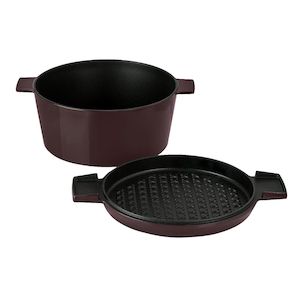 Stanley Rogers: Stanley Rogers Cast Iron French Oven (28cm) (Bordeaux)