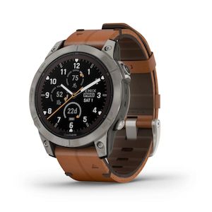 Specials: Garmin Fenix 7 Pro Sapphire Solar (Titanium with Chestnut Leather Band)