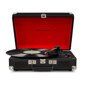 Turntables & Record Players: Crosley Cruiser Black - Bluetooth Portable Turntable