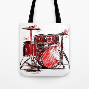 Drum Kit Tote Bag