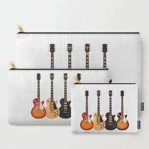 Four Electric Guitars Carry-All Pouches