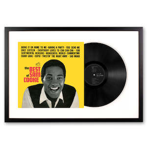 Framed Sam Cooke the Best of Sam Cooke Vinyl Album Art