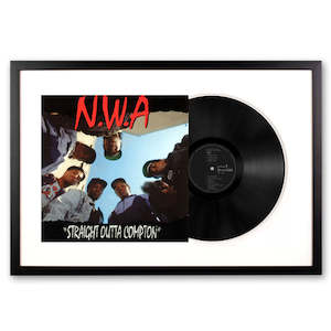 Decoration: Framed N.W.A. Straight Outta Compton - Vinyl Album Art