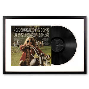 Decoration: Framed Janis Joplin Janis Joplin's Greatest Hits Vinyl Album Art