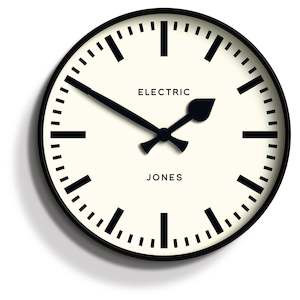 Newgate Jones Railway Wall Clock Black