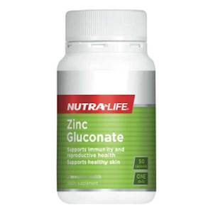 Nutra Life Zinc Gluconate For Best Price In NZ at Home Pharmacy Richmond Road