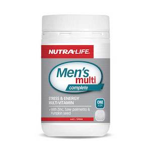 Nutra Life Mens Multi One-A-Day Caps 30s For Best Price In NZ at Home Pharmacy Richmond Road