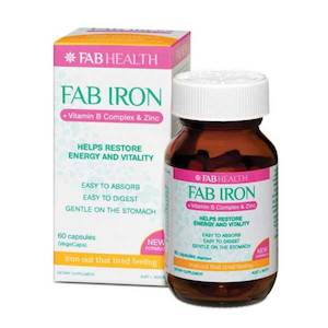 Fab Iron With Vitamin B and Zinc Capsules For Best Price In NZ at Home Pharmacy …