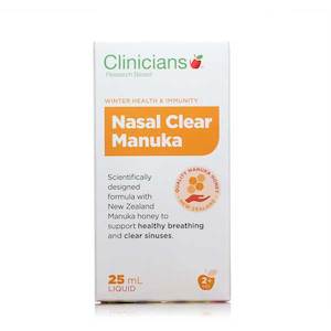 Clinicians Nasal Clear Manuka Nasal Spray For Best Price In NZ at Home Pharmacy …