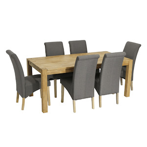 Orla Solid Oak Dining Table + 6 Chairs